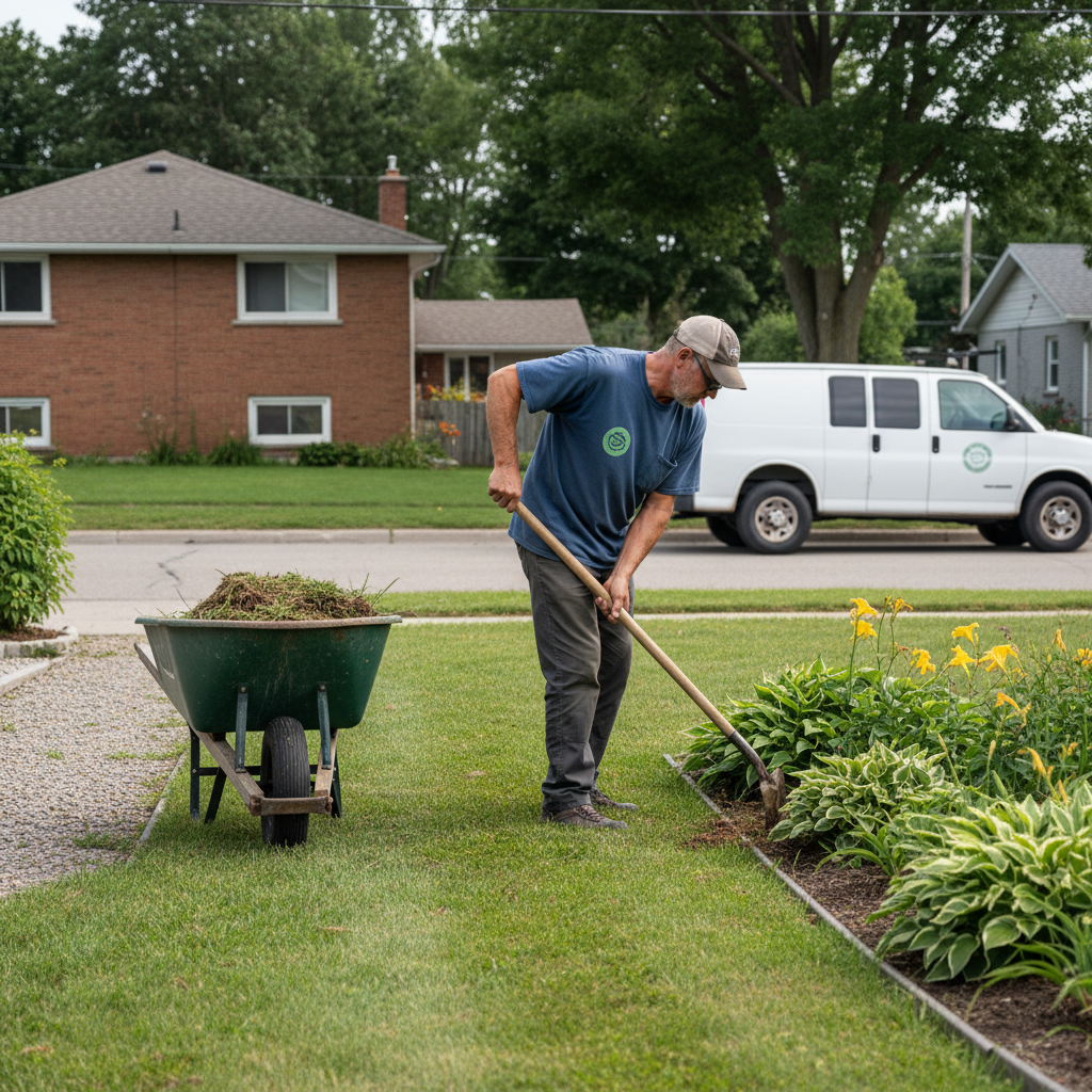 Landscaping work