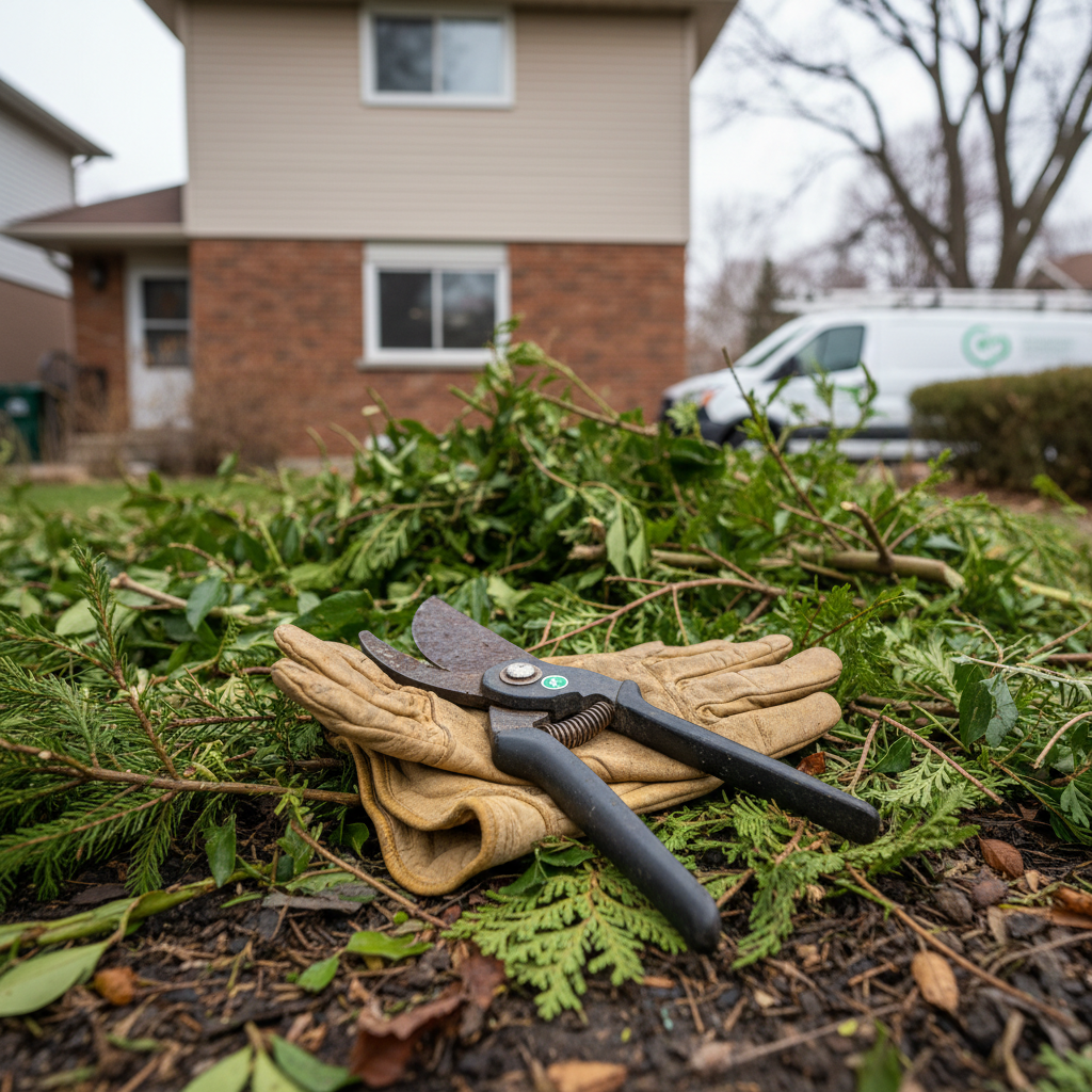 Landscaping work