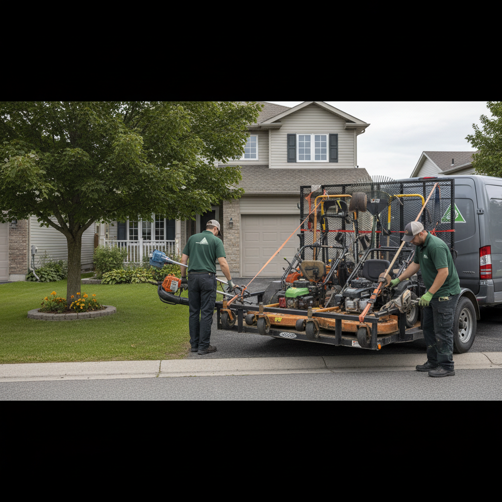 Landscaping work